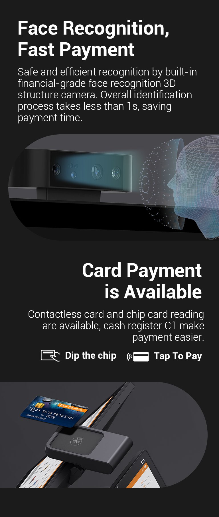 touch screen cash register machine